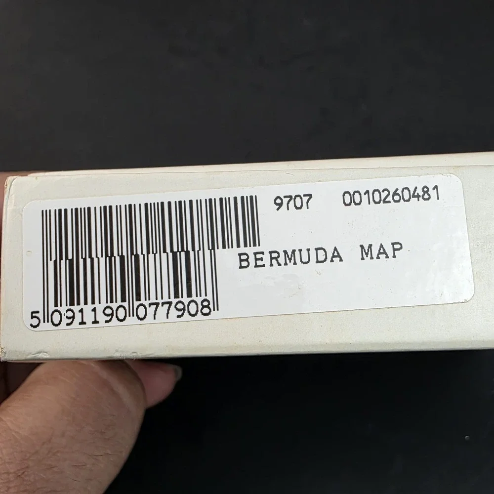 Pimpernel Bermuda Map Coasters Set of 6 Vintage Nautical Decor Made in England